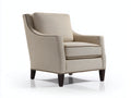 Sillones de tela 80x75x85 cm beige con patas de madera diseño clásico para salón